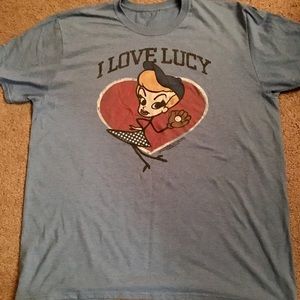 I Love Lucy NWOT - blue baseball T-shirt size XL.